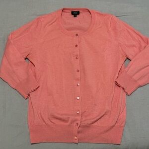 Talbots Pink Cashmere Cardigan - Size Small